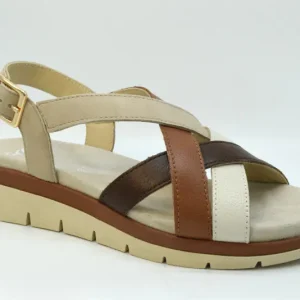 Ara Sandalo fasce incrociate Cambridde-S forma G 12-26508 07 Cream/mousse/mocca