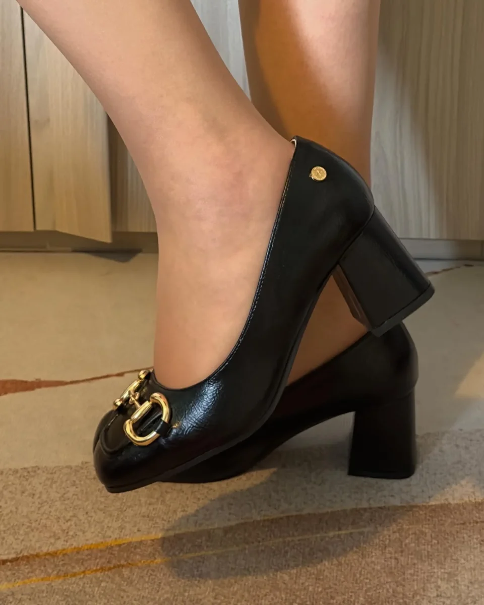 DÉCOLLETÉ NERA XTI TACCO LARGO - immagine 2