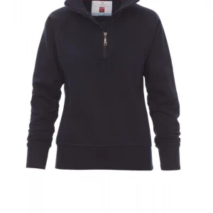 FELPA DONNA MEZZA ZIP MIAMI+ LADY - PAYPER