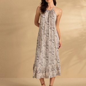 Abito lungo donna viscosa indi long