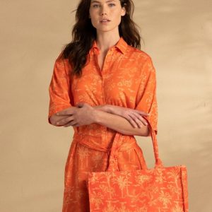 Borsa con chiusura a zip palma