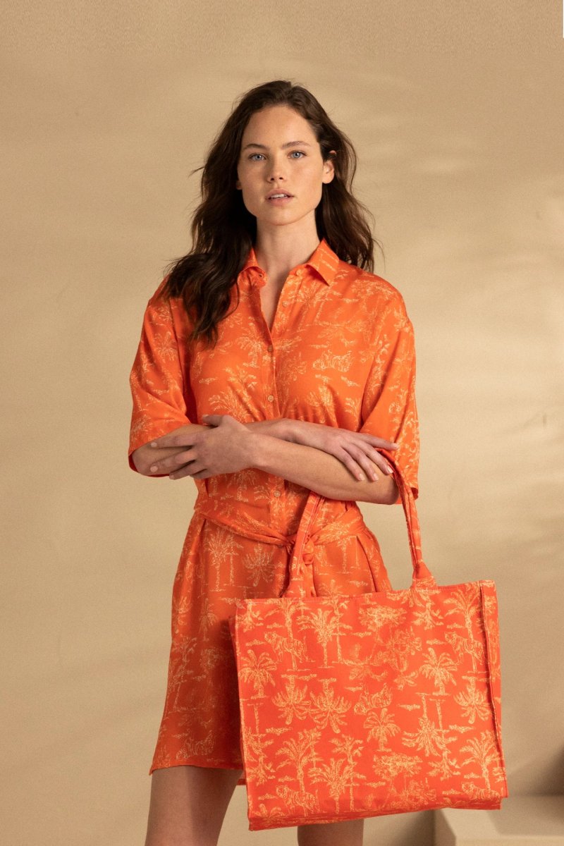 Borsa con chiusura a zip palma - immagine 2