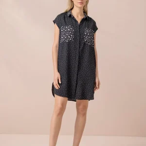 Abitino camicia donna in viscosa manica scesa articolo dot NOIDINOTTE