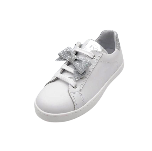 Sneaker Bambina NERO GIARDINI KIDS in pelle – E327410F/707 BIANCO - immagine 3