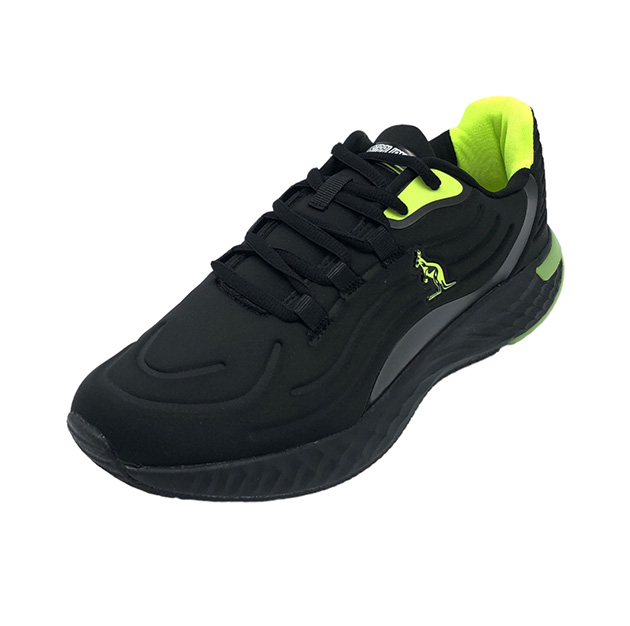 Sneaker Uomo AUSTRALIAN in ecopelle e tessuto traspirante nylon – AU32M106-BE02 BLACK FL YELLOW SCORPION - immagine 3