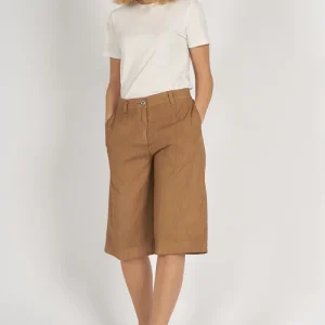 Satu Gax Bermuda in lino stretch