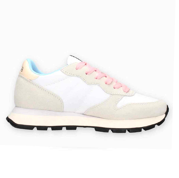 Sneaker Donna SUN68 in tessuto e camoscio – ALLY SOLID NYLON Z35201 BIANCO - immagine 3