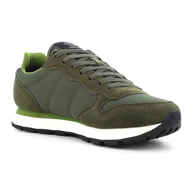 Sneaker Uomo SUN68 in tessuto e camoscio – TOM SOLID Z44101 MILITARE SCURO - immagine 4