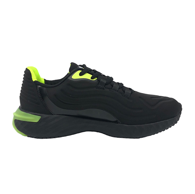 Sneaker Uomo AUSTRALIAN in ecopelle e tessuto traspirante nylon – AU32M106-BE02 BLACK FL YELLOW SCORPION - immagine 4