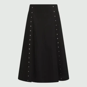 Gonna svasata in gabardina di cotone - NERO MARELLA