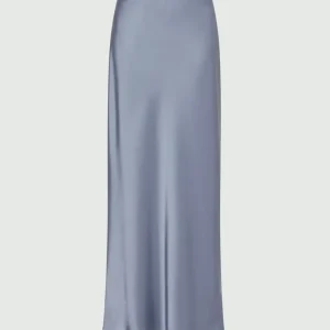 Gonna scivolata in satin - AZZURRO MARELLA