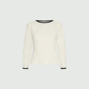 Blusa in envers satin - BIANCO LANA MARELLA ART. 365