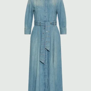 Chemisier lungo in denim fluido - BLUE JEANS MARELLA