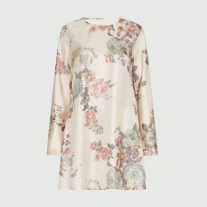 Abito svasato in twill di seta - CIPRIA MARELLA