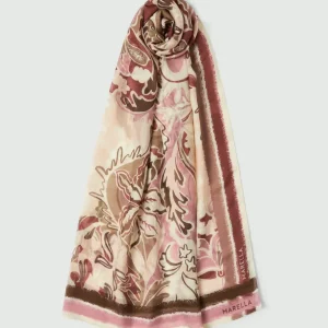 Scialle in misto seta - TERRACOTTA MARELLA