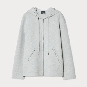 Felpa in jersey scuba - GRIGIO PERLA PERSONA BY MARINA RINALDI