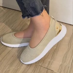 BALLERINA XTI ORO IN STOFFA