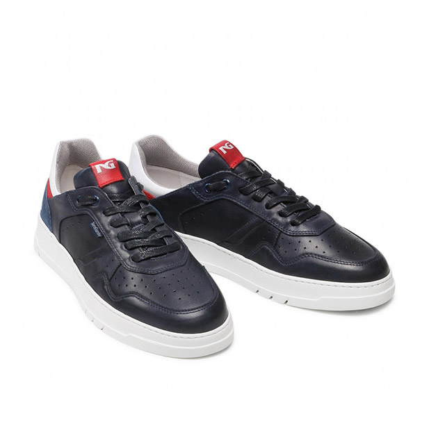 Sneaker Uomo NERO GIARDINI in pelle – E202420U/200 BLU - immagine 5