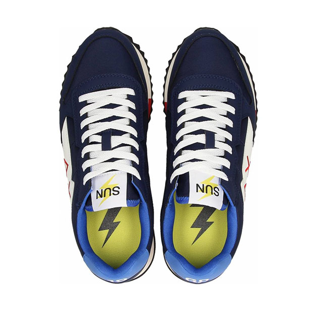 Sneaker Uomo SUN68 in tessuto e pelle – NIKI SOLID Z33121 NAVY BLUE - immagine 5