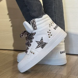 BASKET HAILEY SHOP ART SNEAKER BIANCA E LEOPARDATA