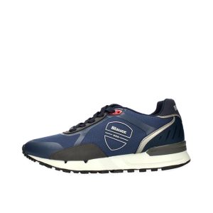 Sneaker Uomo Blauer in tessuto nylon e pelle – F1TYLER03 NAVY