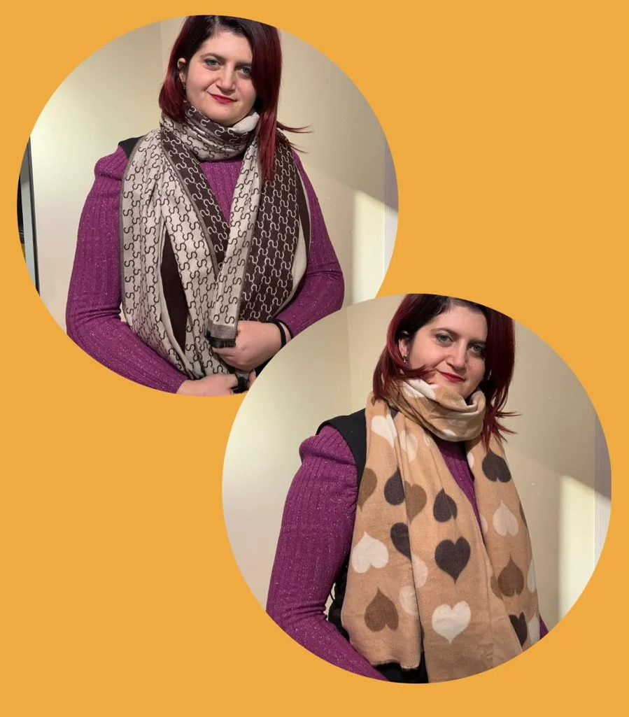 SCIARPE DONNA “CUORI E CALORE” - immagine 2