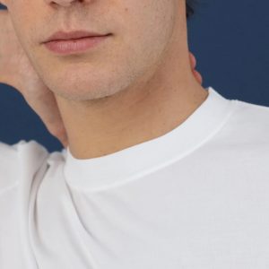 Fedeli T-shirt a maniche corte in cotone bianca