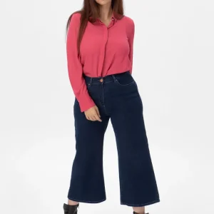 Argan Vqs138 Jeans cropped in denim blu