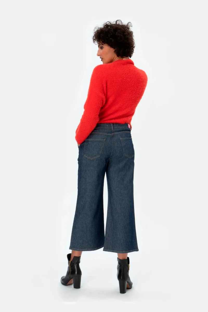 Kaila Oh01 Jeans cropped in denim blu - immagine 4