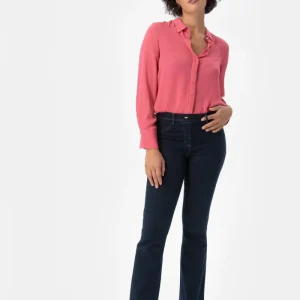 Marlena Jeans Blu scuro svasato
