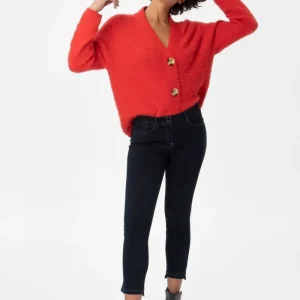 Raf Re04/S Jeans blu con spacchetto e strass