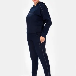 Simply Pantalone jogger in felpa blu