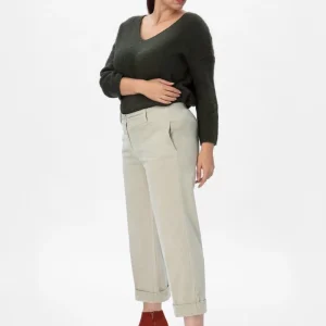 Giorgi V6 Pantalone cropped in velluto a coste