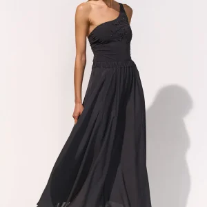 Gonna Lunga in Seta Maryan Mehlhorn - NERO MARYAN MEHLHORN