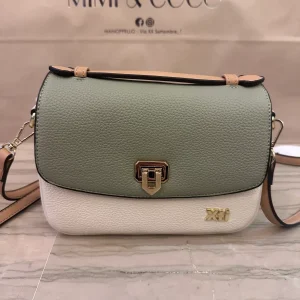 Borsa Multicolor Verde Beige Tracolla – Crossbody Elegante 19 cm