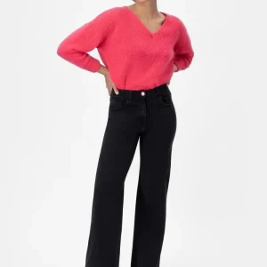 Epril Grn02 Jeans nero in denim di cotone super stretch