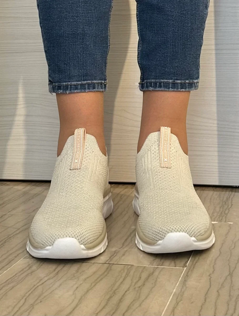 SNEAKER XTI BEIGE A CALZA - immagine 4