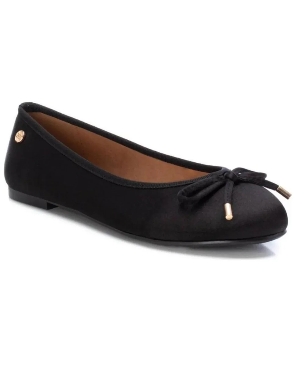 BALLERINA NERA IN RASO XTI - immagine 3