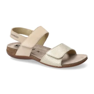 Mephisto Sandalo 2 Fasce Regolabile AGAVE Velcalf Pr. 1221b/boa 331b Beige