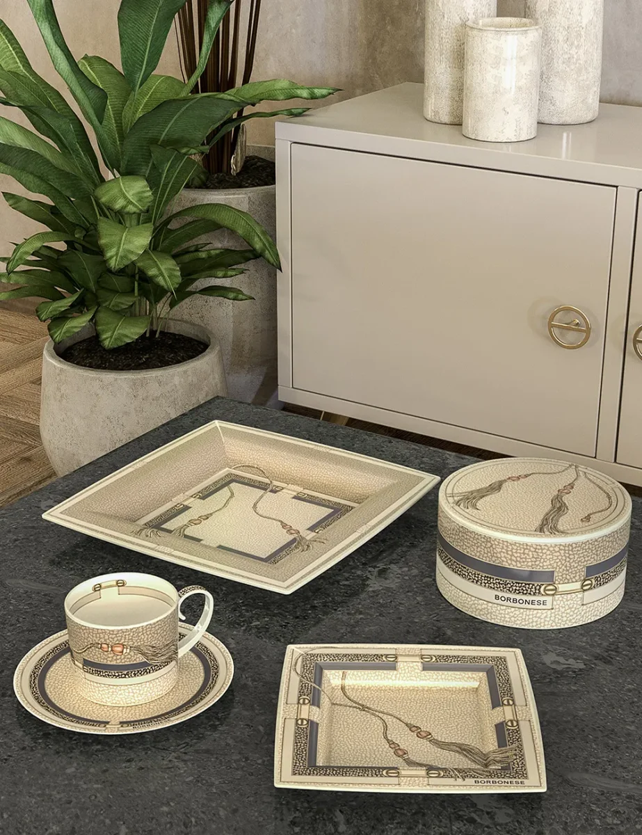 Set 2 tazzine caffè ASCOT Borbonese - immagine 3