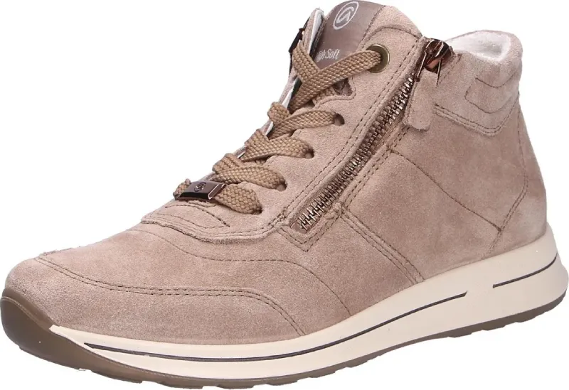 Ara Sneaker Alta String.+zip-linea Osaka 2.0 12-24808 95 Sesam - immagine 2