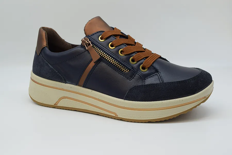 Ara Stringa 5 Buchi + Cerniera Linea Saporo 3.0 12-27504 02 Blau/nuts - immagine 2