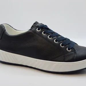 Ara Sneaker Stringata Liscia- Linea Avio- Zeppa 35mm 12-13640 02 Blau