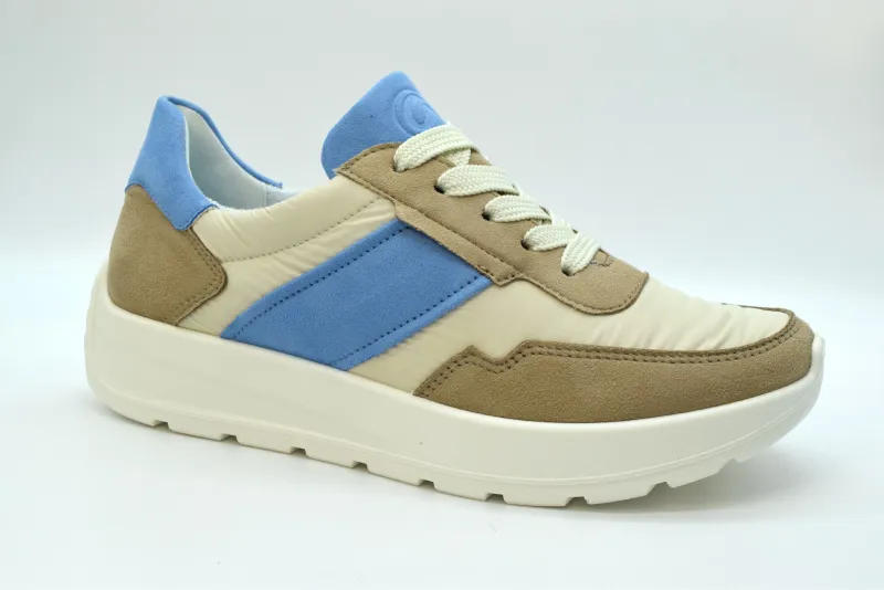 Ara Sneakers String Multicolor Newyork-calz H Zeppa 30 12-25116 07 Sand/cream/azzurro