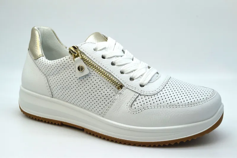 Ara Sneaker Donna Osaka 3.0 Calzata H Zeppa 30 Mm 12-25510 04 Weiss/platin
