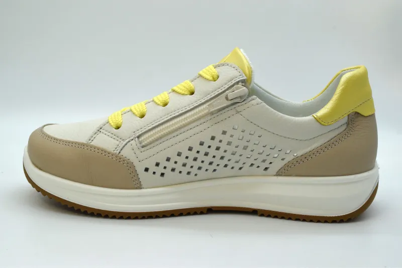 Ara Sneaker Donna Osaka Calzata H Zeppa 30 Mm 12-25526 05 Shell/cream/limoncello - immagine 3
