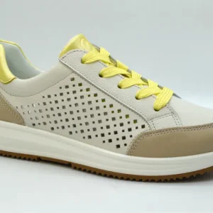 Ara Sneaker Donna Osaka Calzata H Zeppa 30 Mm 12-25526 05 Shell/cream/limoncello