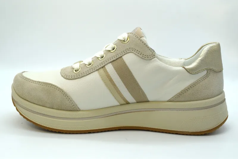 Ara Sneaker Donna Saporo 3.0 Calzata H Zeppa 30 Mm 12-27542 26 Shell/cream/platin - immagine 3