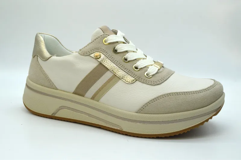 Ara Sneaker Donna Saporo 3.0 Calzata H Zeppa 30 Mm 12-27542 26 Shell/cream/platin