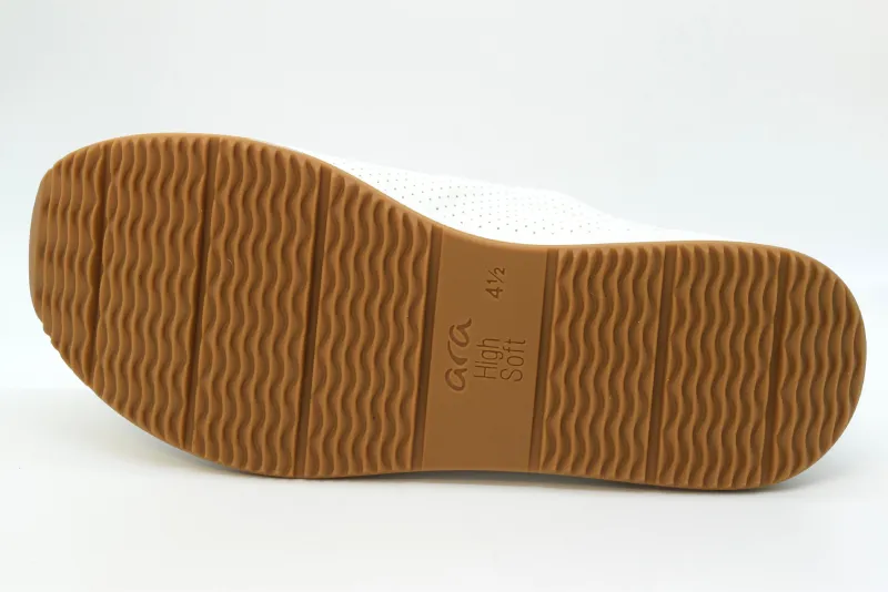 Ara Sneaker Donna Sapporo Calzata H 12-27550 04 Weiss/silber/platin - immagine 4